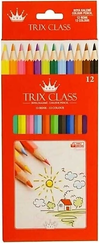 TRİX Trix Class Tam Boy Kuru Boya Kalemi 12'Li