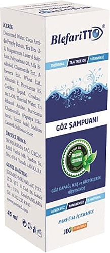 TTO Blefaritto Göz Şampuanı 45 ml