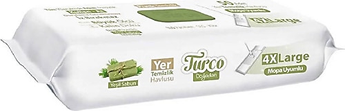 Turco Doğadan Yeşil Sabun Yer Temizlik Havlusu 50 Yaprak