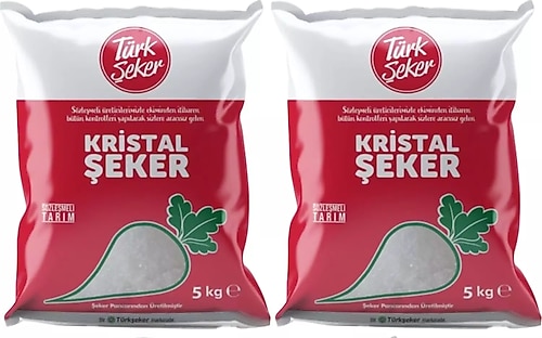 Türkşeker Toz Şeker 5 kg 2'li