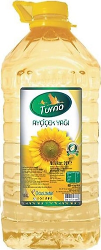 Turna 5 lt Dar Ağız Pet Ayçiçek Yağı