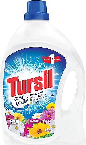 Tursil Kır Çiçekleri Sıvı Çamaşır Deterjanı 33 Yıkama 2.145 lt