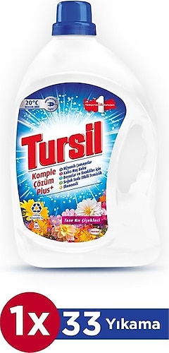 Tursil Matik Power Jel Sıvı Çamaşır Deterjanı Kır Çiçekleri 33 Yıkama - 2,5 lt