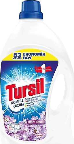 Tursil Sıvı Çamaşır Deterjanı 3440ml (53 Yıkama) Leylak Bahçesi