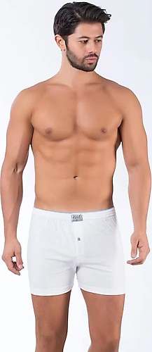 Tutku Elit 1101 Havlu Bel Penye Düz Erkek Boxer 6 Adet