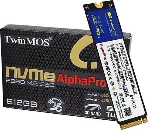 Twinmos AlphaPro NVME512GB2280AP PCI-Express 3.0 512 GB M.2 SSD