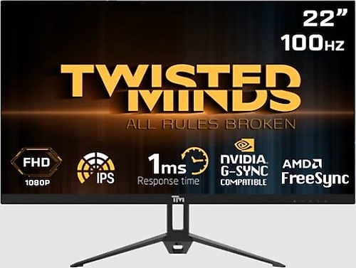 Twisted Minds TM22FHD100IPS 22" 1 ms Full HD IPS Oyuncu Monitörü