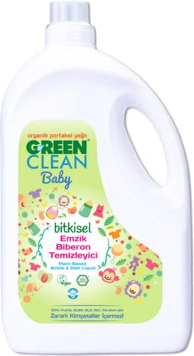U Green Clean Baby Organik Portakal Yağlı Bitkisel Biberon ve Emzik Temizleyici 2750 ml