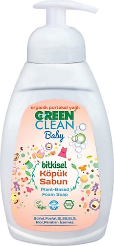 U Green Clean Baby Organik Portakal Yağlı Köpük Sabun 450 ml