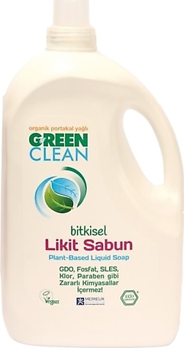 U Green Clean Organik Bitkisel Portakal Yağlı Sıvı Sabun 2.75 lt