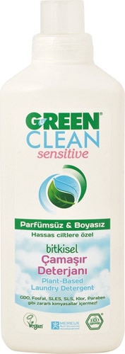 U Green Clean Sensitive Parfümsüz & Boyasız 1 lt Sıvı Deterjan