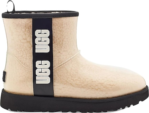 UGG Classic Clear Mini 1113190 İçi Kürklü Su Geçirmez Bej Kadın Bot