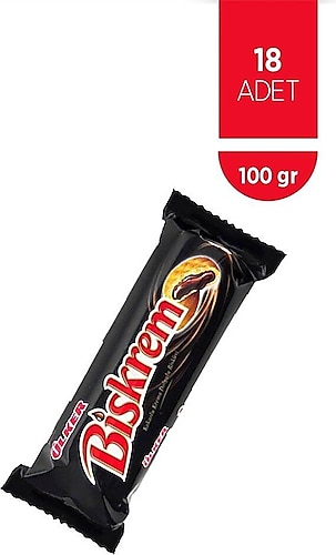 Ülker Biskrem Kakaolu Bisküvi 100 gr 18'li