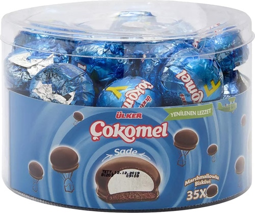 Ülker Çokomel Sade Marshmallow Bisküvi 35x12 gr