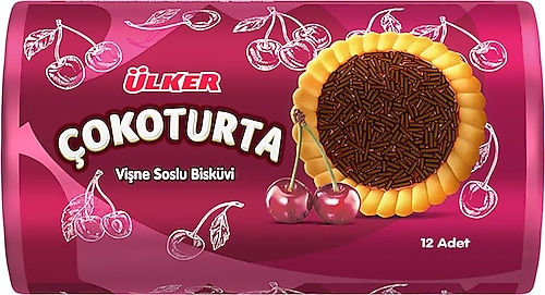 Ülker Çokoturta Vişne Jöleli 300 gr Bisküvi