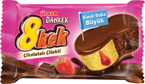 Ülker Dankek 8 Kek Çikolatalı Çilekli 55 gr