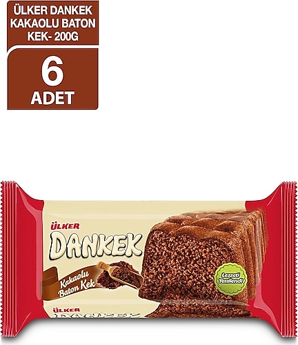 Ülker Dankek Baton Kakaolu 200 gr 6'lı
