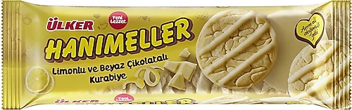 Ülker Hanımeller Limonlu Beyaz Çikolatalı Kurabiye 138 gr