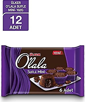 Ülker Olala 6'lı 162 gr 12 Adet Sufle Mini