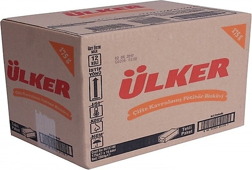 Ülker Pötibör Çifte Kavrulmuş Bisküvi 16x175 gr