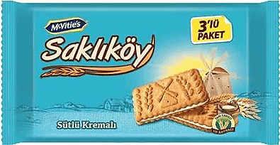 Ülker Saklıköy Sütlü Kremalı Bisküvi 3x88 gr