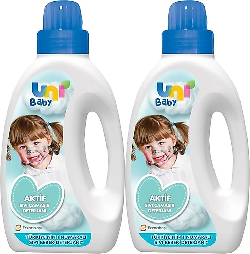 Uni Baby Aktif Sıvı Çamaşır Deterjanı 1500 ml 2 Adet