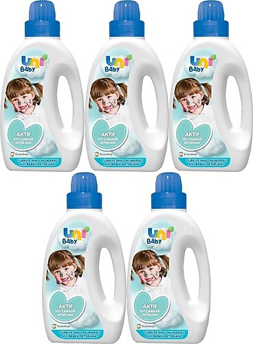 Uni Baby Aktif Sıvı Çamaşır Deterjanı 1500 ml 5 Adet
