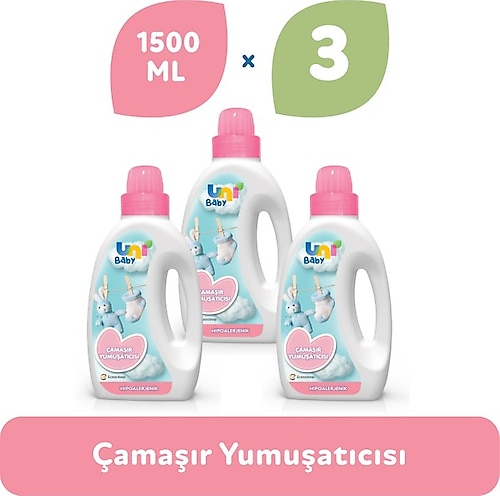 Uni Baby Çamaşır Yumuşatıcı 3'lü 4500 ml - 4,5 lt