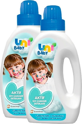 Uni Baby Hassas Ciltler Çamaşır Deterjanı 1500 ml 2 Adet