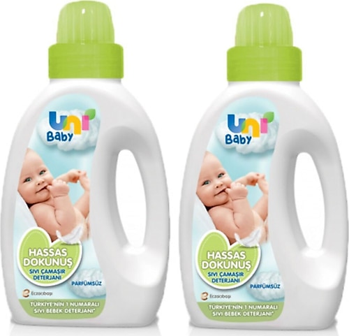 Uni Baby Hassas Dokunuş Sıvı Çamaşır Deterjanı 1000 ml 2 Adet