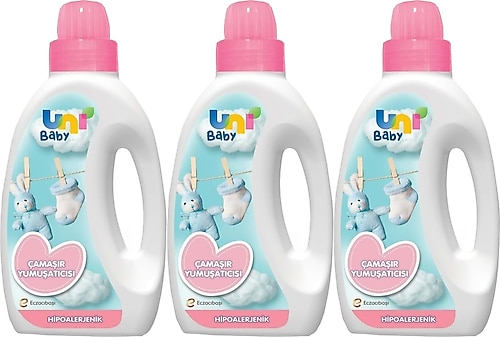 Uni Baby Hipoalerjenik Çamaşır Yumuşatıcısı 1500 ml 3 Adet