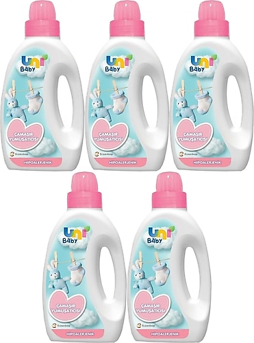 Uni Baby Hipoalerjenik Çamaşır Yumuşatıcısı 1500 ml 5 Adet