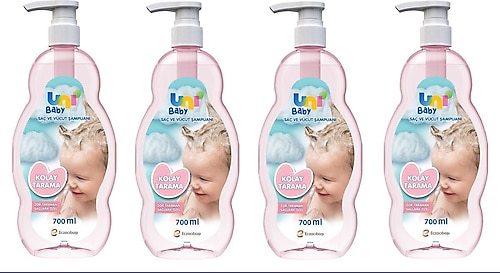 Uni Baby Kolay Tarama Şampuanı 700 ml 4 Adet