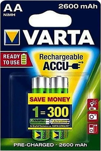 Varta 2600mah AA Şarjlı Kalem Pil