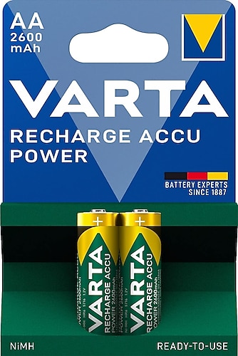 Varta 5716 2600 mAh 2'li Şarjlı AA Kalem Pil