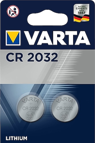 Varta CR2032 3V 2'li Lityum Düğme Pil