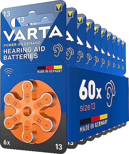 Varta No:13 6'lı 10 Paket İşitme Cihazı Pili