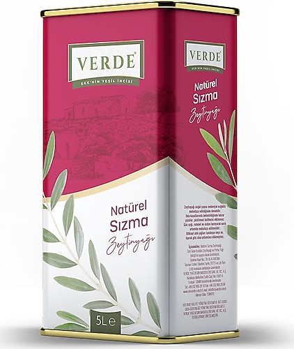 Verde Natürel Sızma Zeytinyağı 5 lt