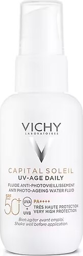 Vichy Capital Soleil 50+ Faktör Yaşlanma Karşıtı Tüm Cilt Tipleri İçin Renkli Yüz Güneş Koruyucu Krem 40 ml