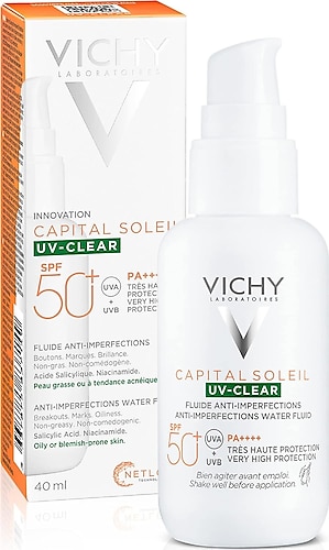 Vichy Capital Soleil Uv-Clear 50 Faktör Güneş Kremi 40 ml