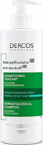 Vichy Dercos Anti-Dandruff Normal ve Yağlı Saçlar için Kepeğe Karşı Şampuan 390 ml