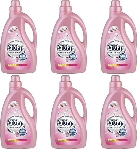 Viking Renkliler Sıvı Deterjan 2.7 lt 6'lı