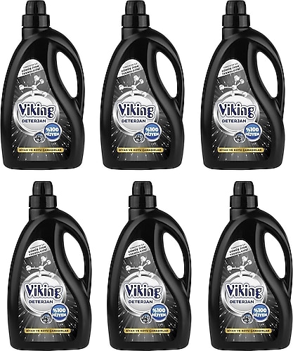 Viking Siyahlar 2.7 lt 6 Adet Sıvı Deterjan