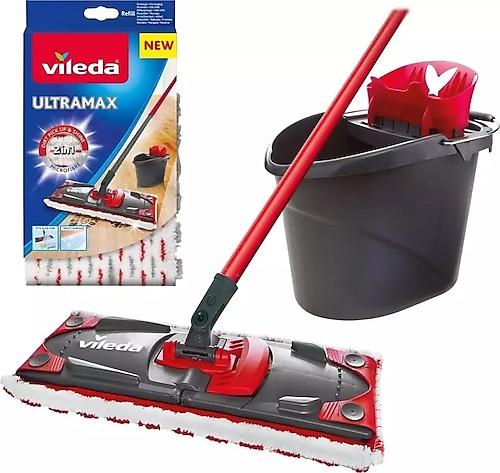 Vileda Ultramax Turbo Pedallı Temizlik Seti Yedek Paspas