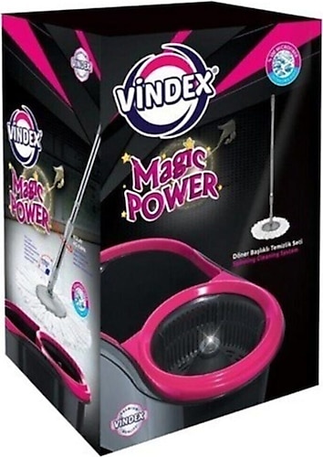 Vindex Döner Başlıklı Temizlik Seti Vileda Seti Magic Power Mop Seti