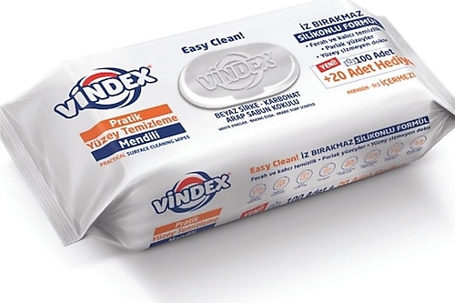 Vindex Easy Clean Yüzey Temizleme Mendili 120 Yaprak