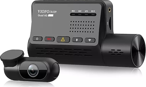 Viofo A139 2CH Wi-Fi GPS 140° 2K Ön + 170° Full HD Arka Dual Araç Kamerası