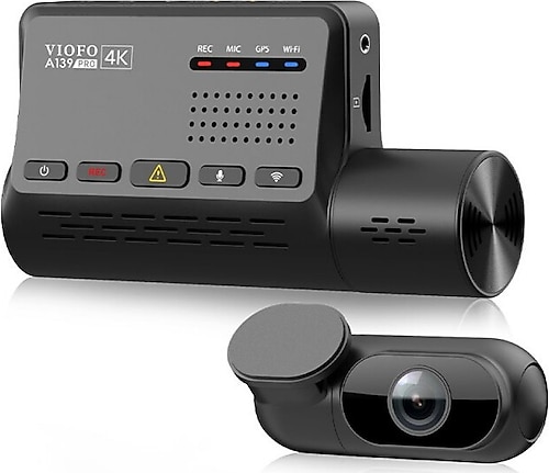Viofo A139 Pro Wi-Fi GPS 140° 4K Ön + 170° Full HD Dual Arka Araç Kamerası