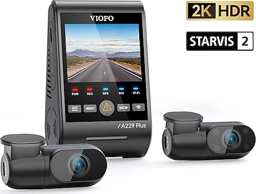 Viofo Ön-iç-arka 2k 2k 1080p Hdr Sony Starvis 2 Wifi Gps'li Araç Kamerası