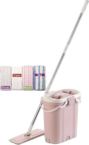 Vip Ahmet Vipset Premium Mop Temizlik Seti + 4 Adet Yedek Bez